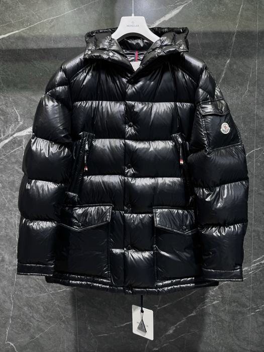 Clothing Moncler puffer jacket with hood Black 005