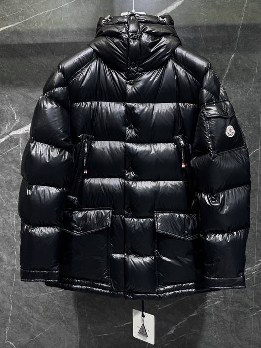 Clothing Moncler puffer jacket with hood Black 005