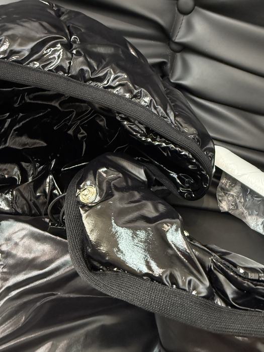 Clothing Moncler puffer jacket with hood Black 006