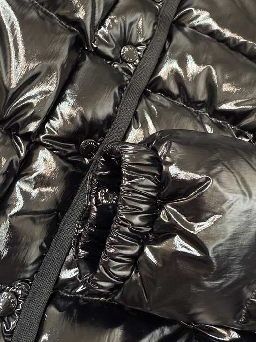 Clothing Moncler puffer jacket with hood Black 006