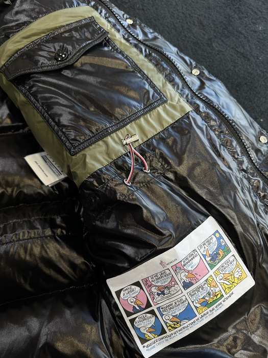 Clothing Moncler puffer jacket with hood Black 007