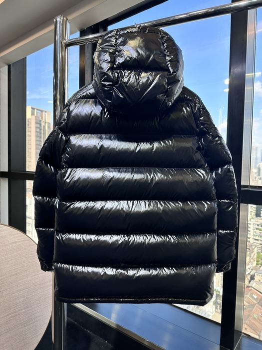 Clothing Moncler puffer jacket with hood Black 007