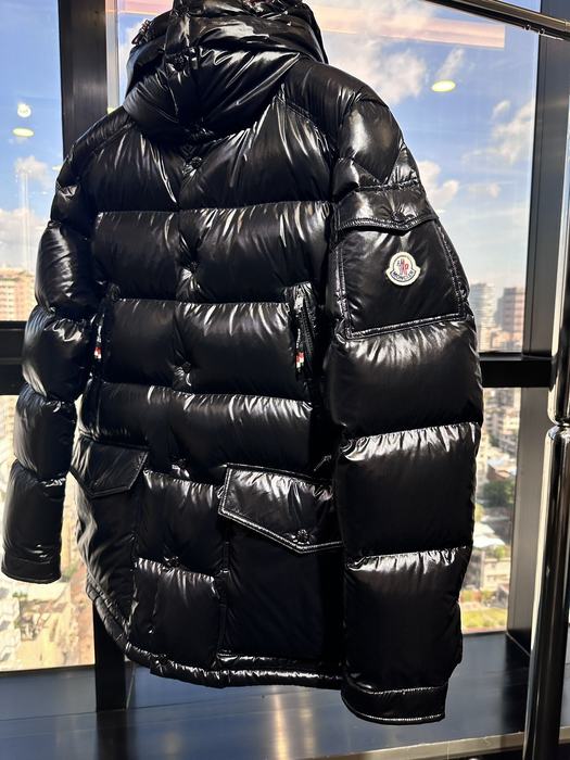 Clothing Moncler puffer jacket with hood Black 007