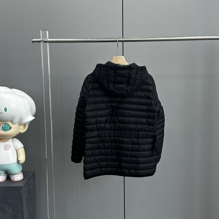 Clothing Moncler puffer jacket with hood Black 008