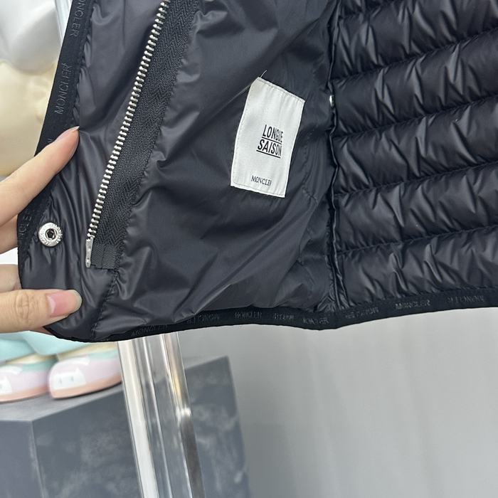 Clothing Moncler puffer jacket with hood Black 008