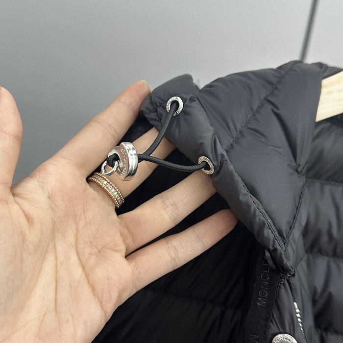 Clothing Moncler puffer jacket with hood Black 008