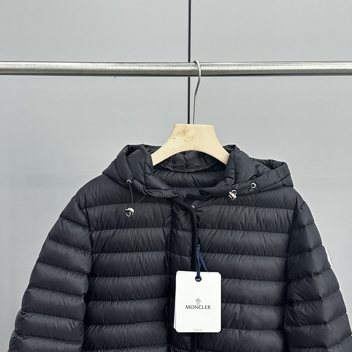 Clothing Moncler puffer jacket with hood Black 008