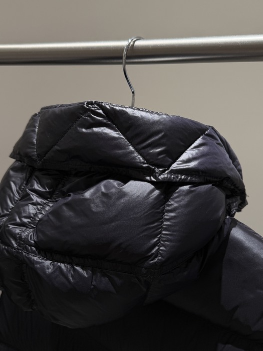 Clothing Moncler puffer jacket with hood Black