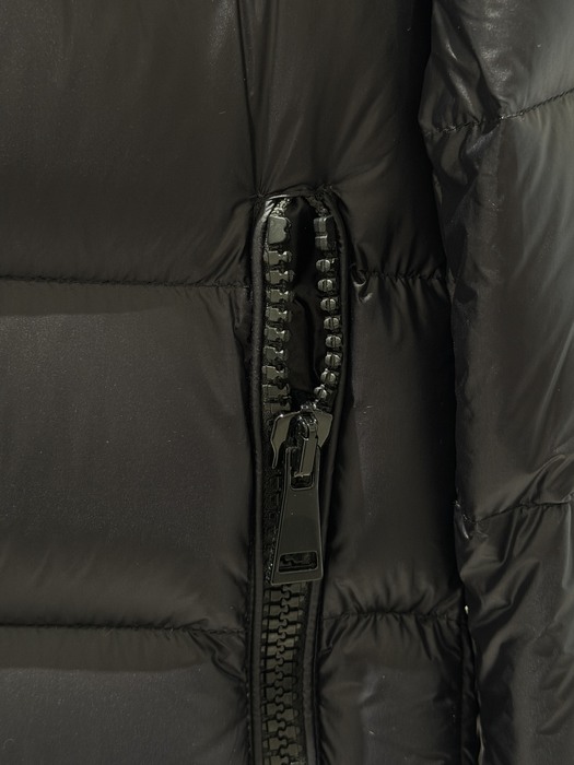 Clothing Moncler puffer jacket with hood Black