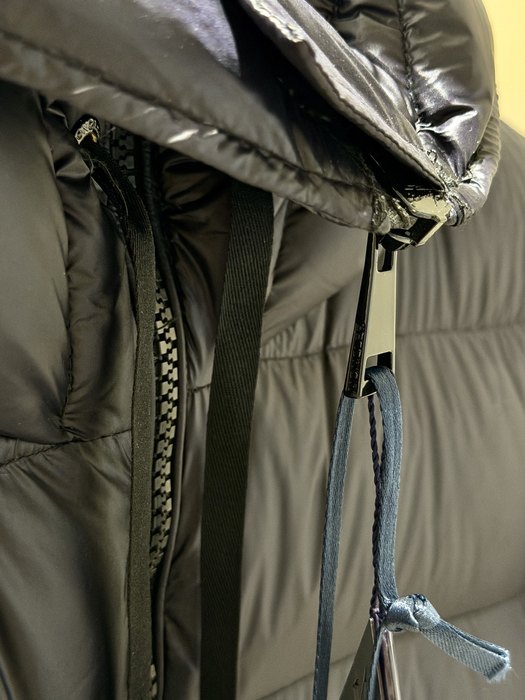 Clothing Moncler puffer jacket with hood Black