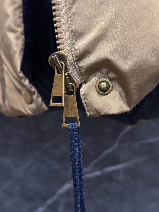 Clothing Moncler puffer jacket with shearling shoulder Black