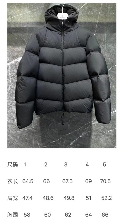 Clothing Moncler puffer jacket Black 007