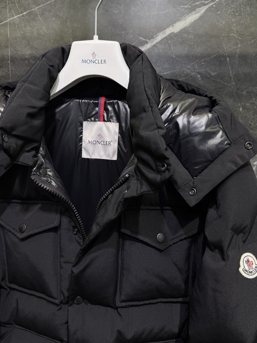 Clothing Moncler puffer jacket Black 008