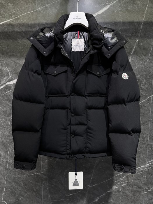 Clothing Moncler puffer jacket Black 008