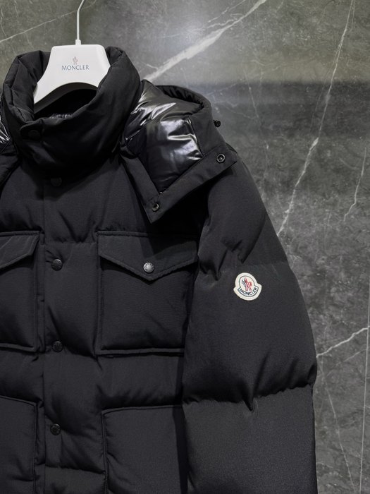 Clothing Moncler puffer jacket Black 008