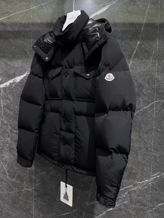 Clothing Moncler puffer jacket Black 008