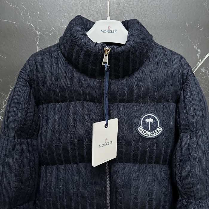 Clothing Moncler puffer jacket Navy 001