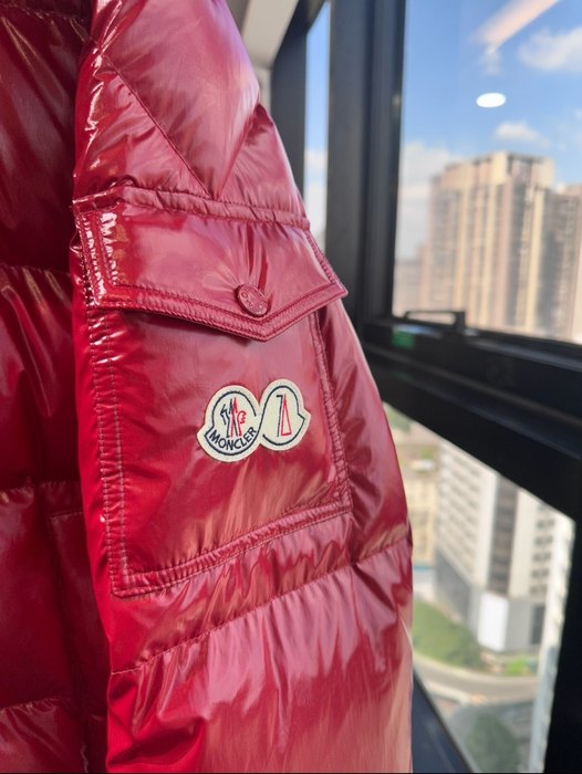 Clothing Moncler puffer jacket Red 001