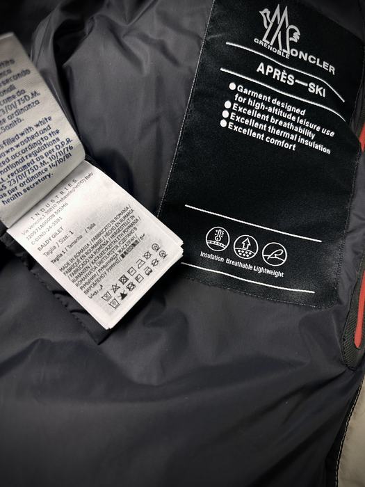 Clothing Moncler puffer vest with hood Beige