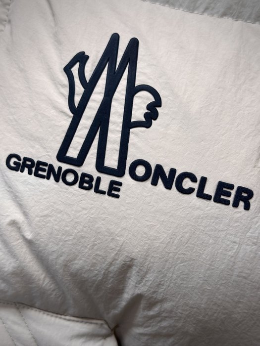 Clothing Moncler puffer vest with hood Beige