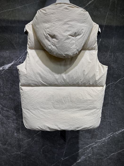 Clothing Moncler puffer vest with hood Beige