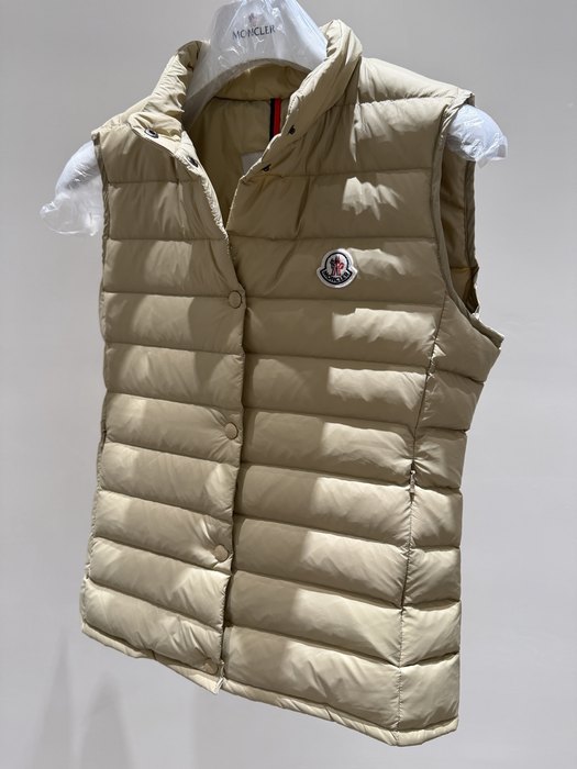 Clothing Moncler puffer vest Beige