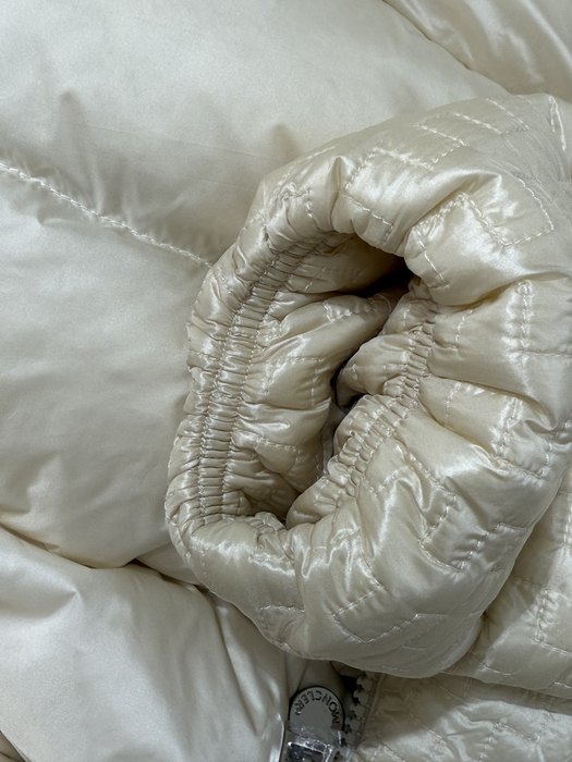 Clothing Moncler quilted down jacket Beige