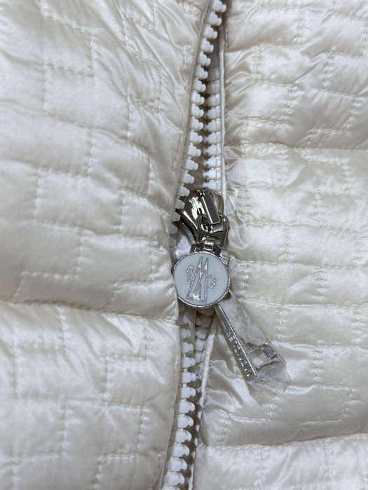 Clothing Moncler quilted down jacket Beige