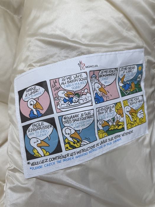 Clothing Moncler quilted down jacket Beige