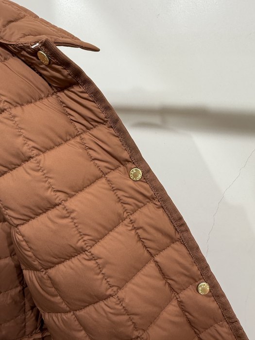 Clothing Moncler quilted jacket Brown