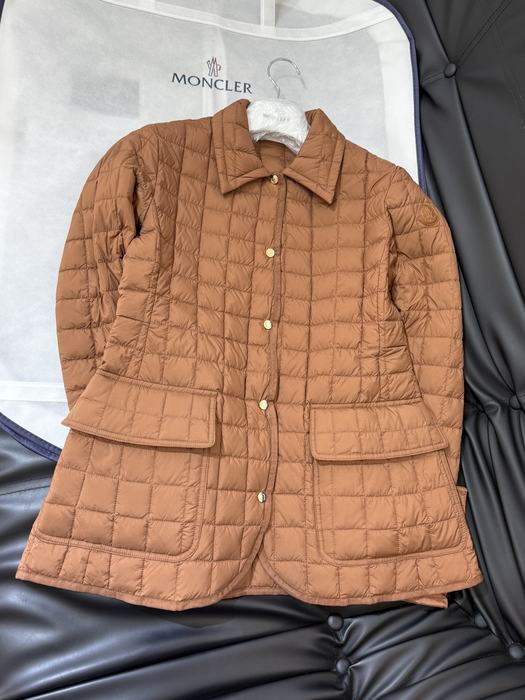 Clothing Moncler quilted jacket Brown