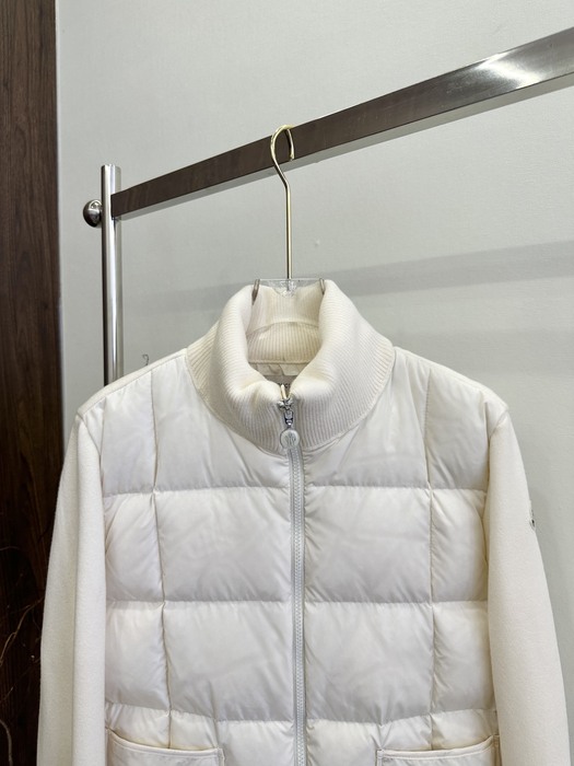 Clothing Moncler quilted knit jacket White