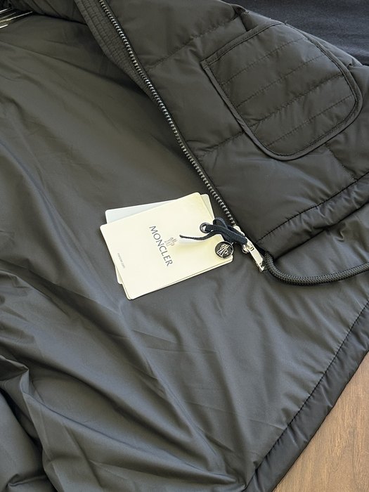 Clothing Moncler quilted knit lightweight down jacket Black