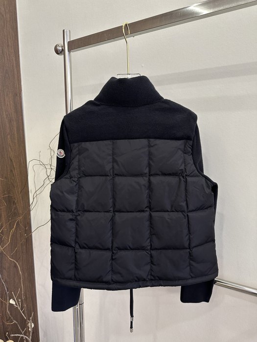 Clothing Moncler quilted knit lightweight down jacket Black