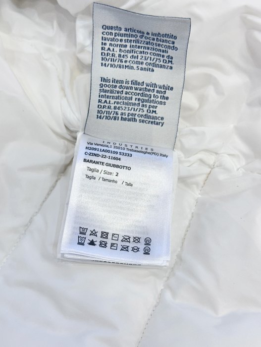 Clothing Moncler quilted puffer jacket White 001