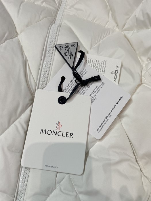 Clothing Moncler quilted puffer jacket White