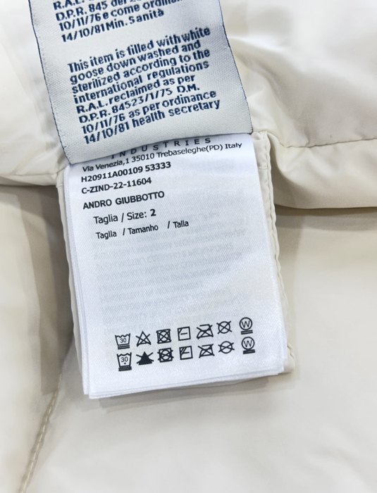 Clothing Moncler short down jacket Beige