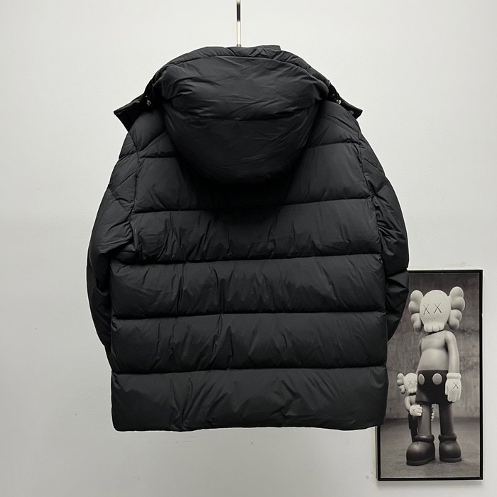 Clothing Moncler short hooded down jacket Black