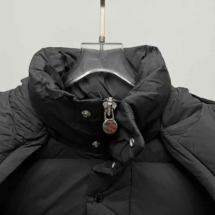 Clothing Moncler short hooded down jacket Black
