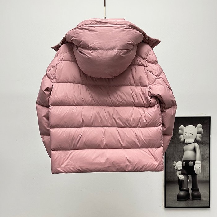 Clothing Moncler short padded hooded jacket Beige