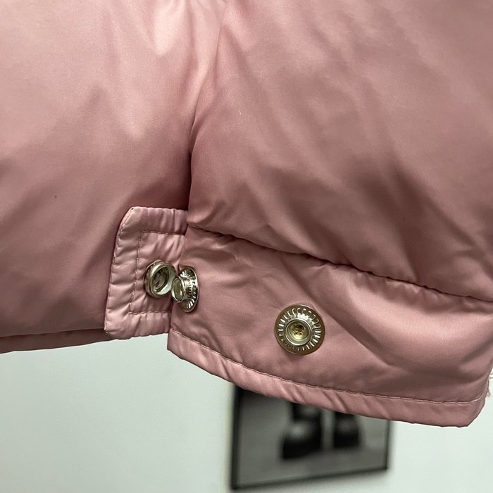 Clothing Moncler short padded hooded jacket Beige