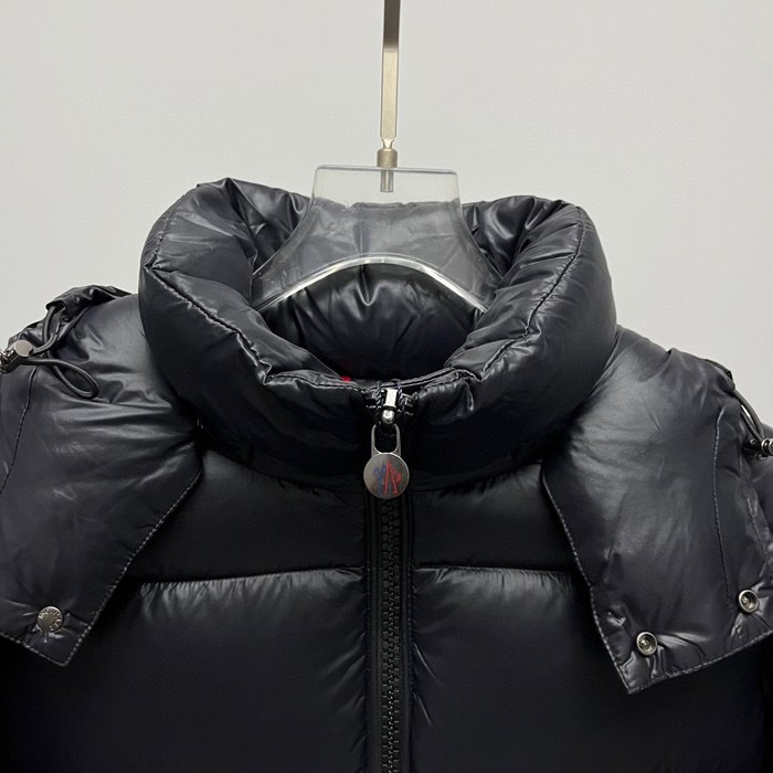 Clothing Moncler short padded hooded jacket Black