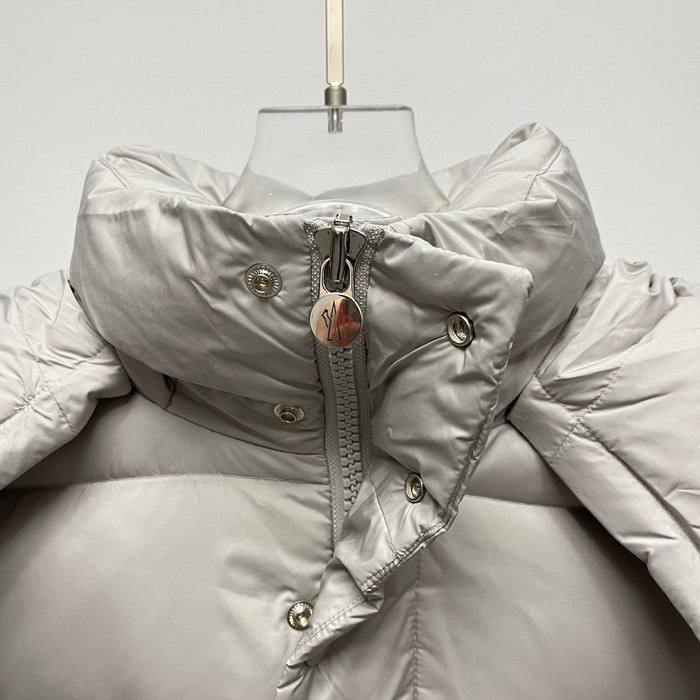 Clothing Moncler short padded hooded jacket Grey