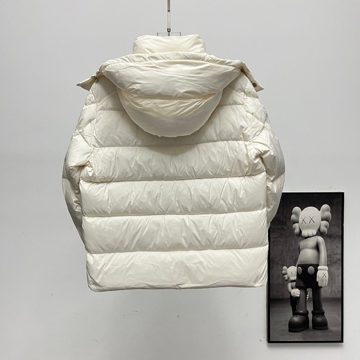Clothing Moncler short padded hooded jacket White