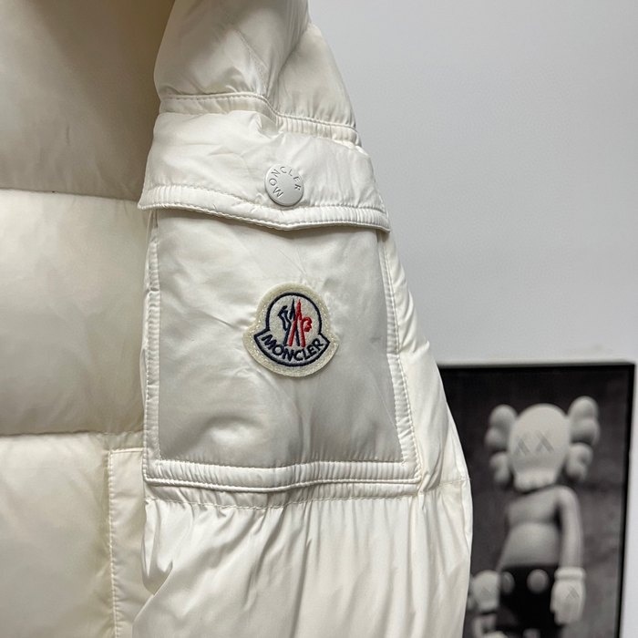 Clothing Moncler short padded hooded jacket White