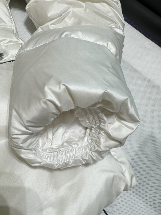 Clothing Moncler short puffer jacket with fur hood White