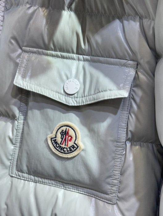 Clothing Moncler short puffer jacket Grey