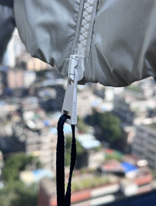 Clothing Moncler short puffer jacket Grey