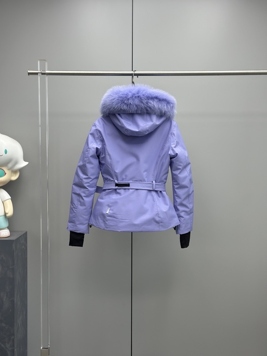 Clothing hooded down jacket Blue