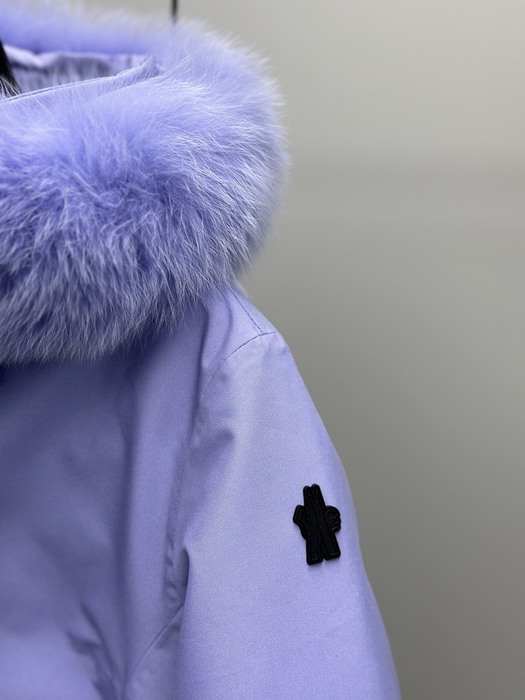 Clothing hooded down jacket Blue